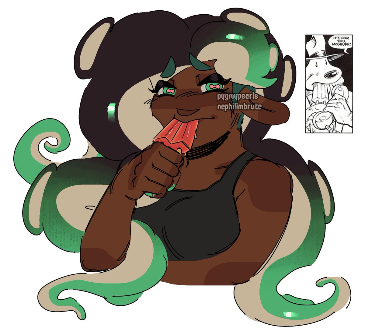 marina eating two whole popsicles (part 2)