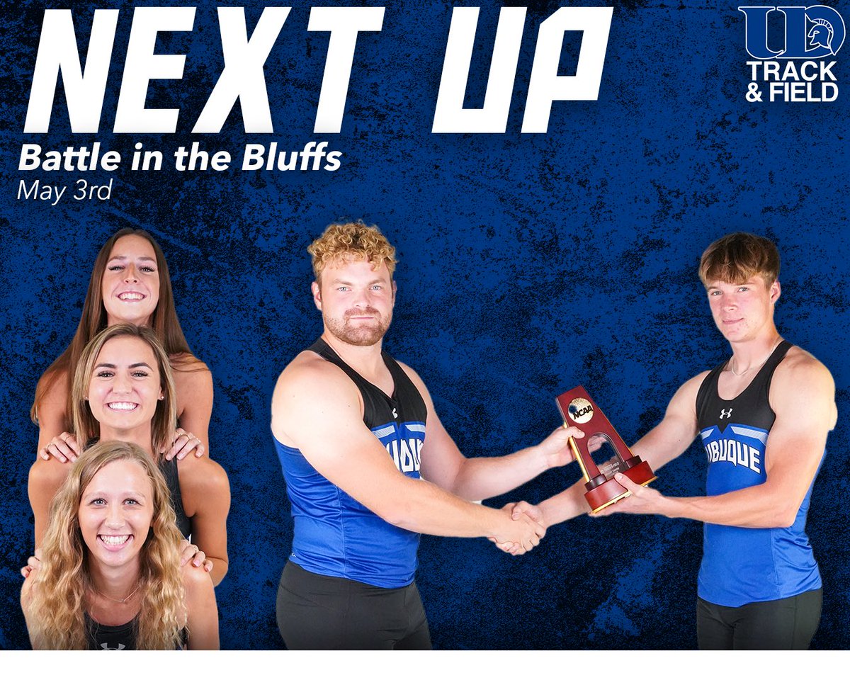 HOME IS WHERE THE TRACK IS Join us for our final home competition of the season, including our senior celebration this Friday, May 3rd! #UDspartansTF