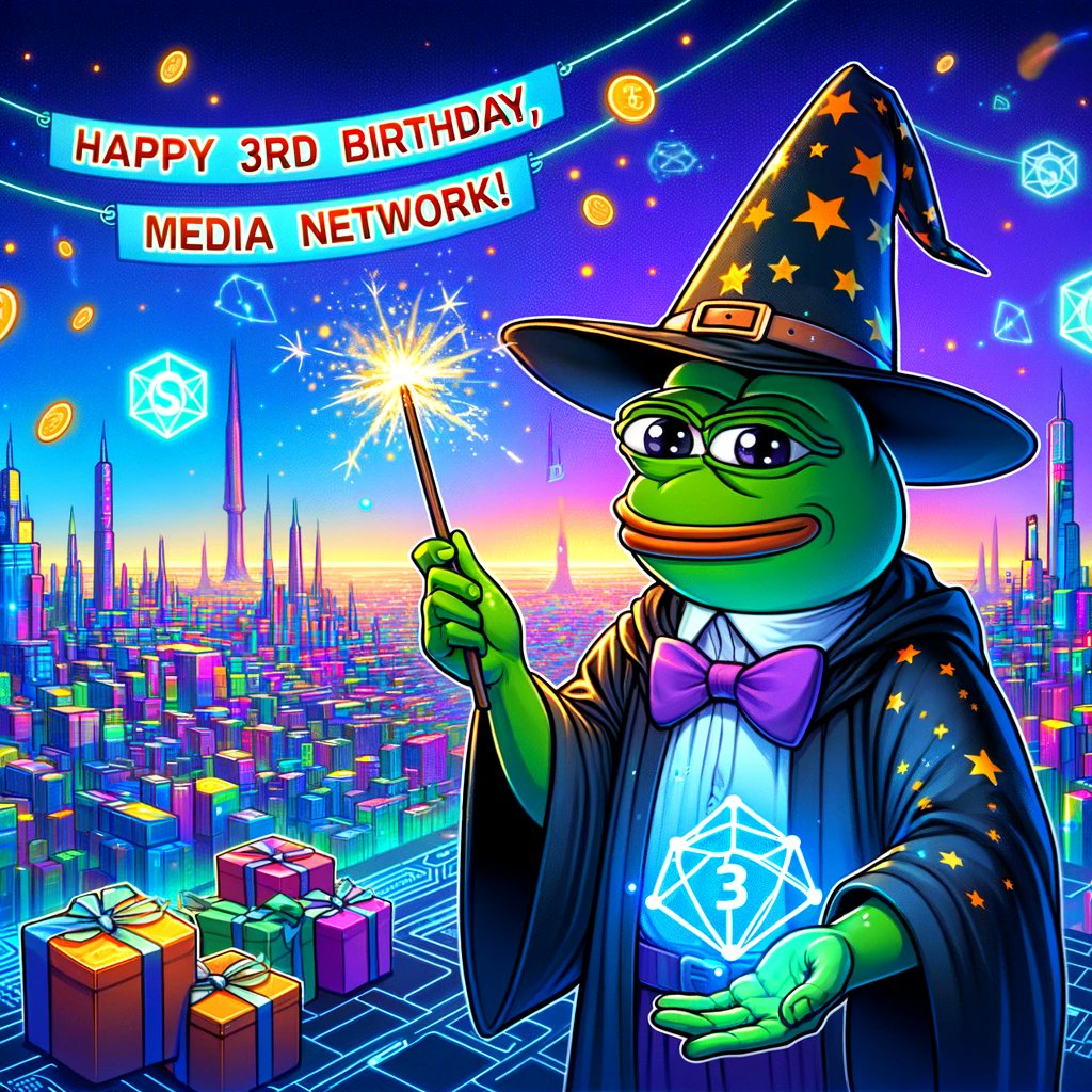 Happy 3rd Birthday, Media Network! 🎉 Launched on April 29, 2021, on @Solana mainnet, we've set the standard for DePIN marketplaces in Content Delivery and Cloud services. 

Time to ditch Big Tech and switch to a more secure, decentralized way to trade web services. Here's to