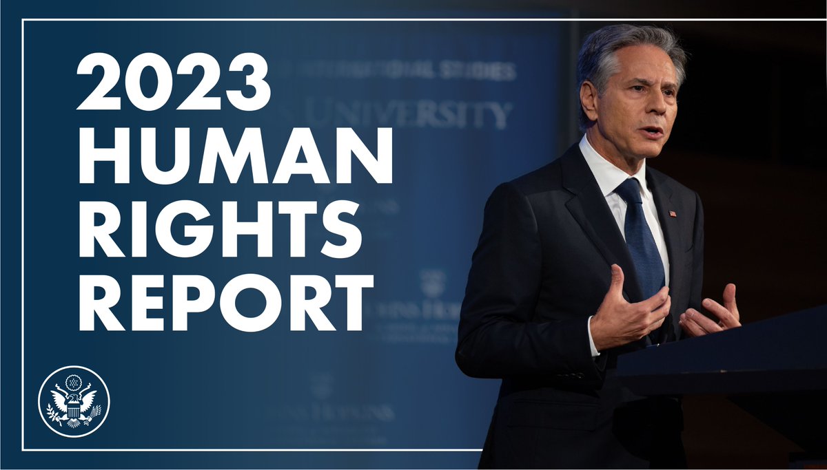 The @StateDept 2023 #HumanRightsReport is now out! Covering 198 countries & territories, the #HRR report gives a detailed snapshot of global efforts to protect rights, so we can work towards a world where human rights are fully respected. Learn more: state.gov/reports/2023-c…