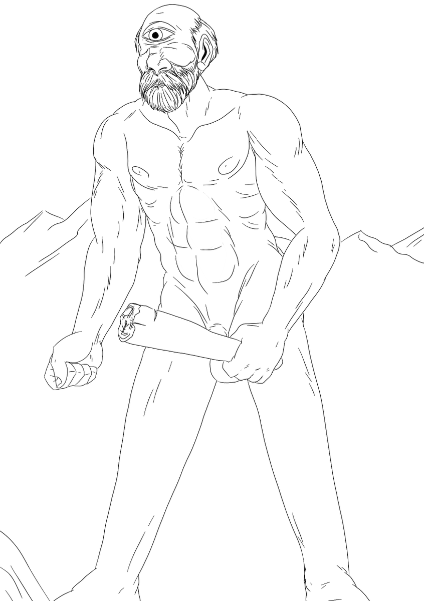 "Katallan - This giant cyclope with straight stump legs that eats people and can burn you with its stare".
According to Elsie, the word Katallan has its origins in the Catalan Company's brutality in Asia Minor. After that event, the word "catalan" became synonymous with brutal.