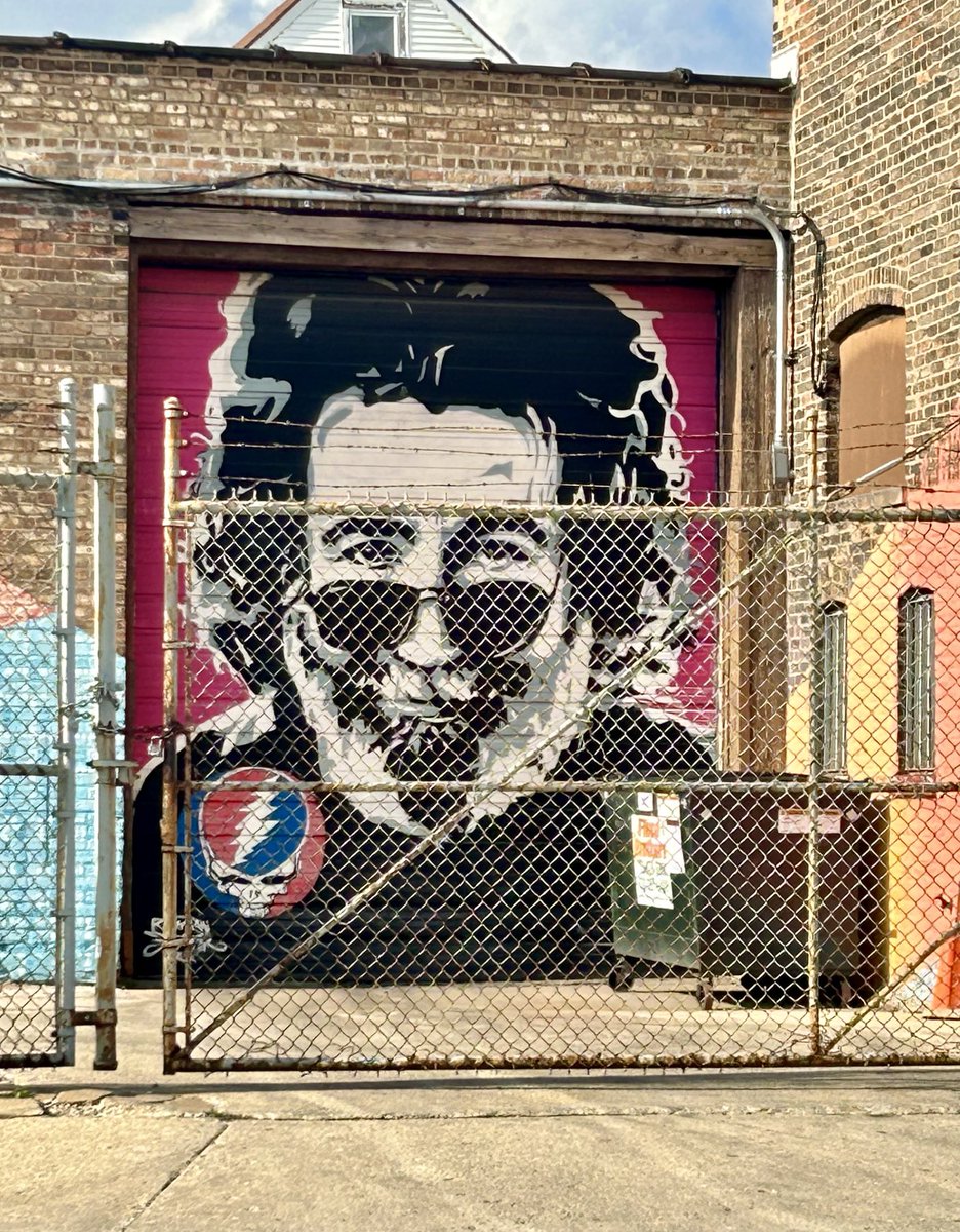 Jerry on 26th St in Little Village, Chicago.  Thank you to whoever painted this.  #JerryGarcia