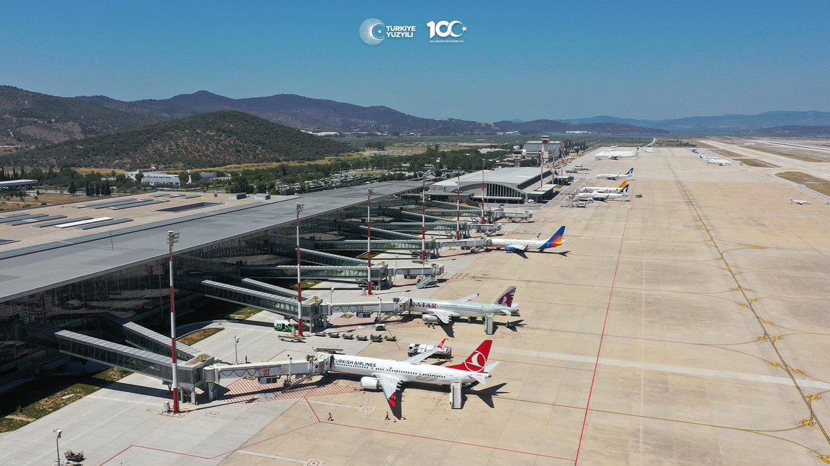 Muğla Milas-Bodrum Havalimanı’mızda martta; 👥: Hizmet verilen yolcu: 107.340 ✈️: Uçak trafiği: 1.217 📦: Taşınan yük: 684 ton 2024’ün ilk üç ayında; 👥: Hizmet verilen yolcu: 295.727 ✈️: Uçak trafiği: 3.371 📦: Taşınan yük: 1.995 ton #DHMİ Çalışıyor, Türkiye Uçuyor! #UAB