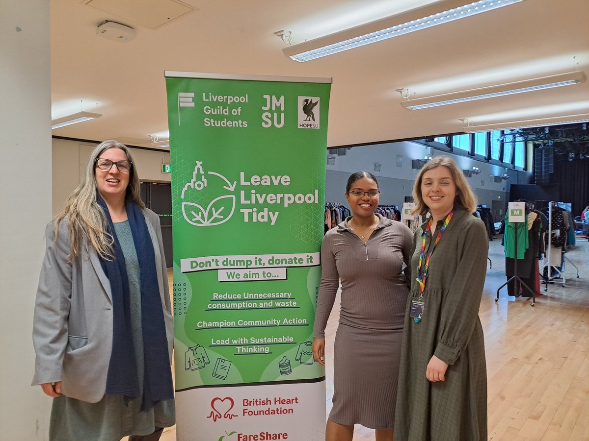 Pleased to attend launch of #LeaveLiverpoolTidy @LivUni @LiverpoolGuild today. @lpool_LSSL @lpoolcouncil will be working in partnership with univs to re-use and reduce end of academic year mess this summer #KeepLiverpoolTidy