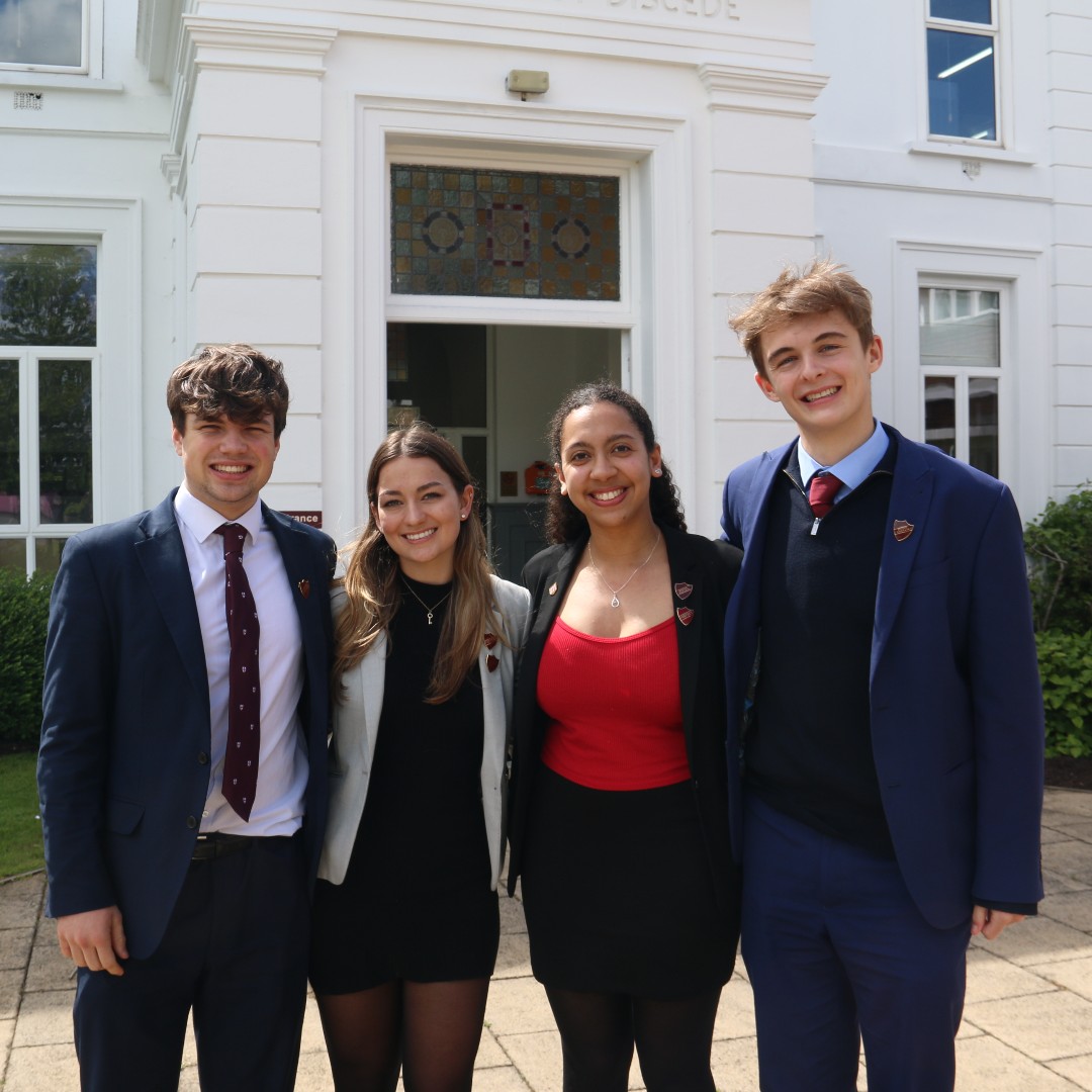 It's time to say thank you and farewell to our outgoing School Captains Joe, Cat, Izzi and George as they leave for their forthcoming A-Levels. We thank them for their hard work and dedication to the school and wish them all the best for their exams and the future.