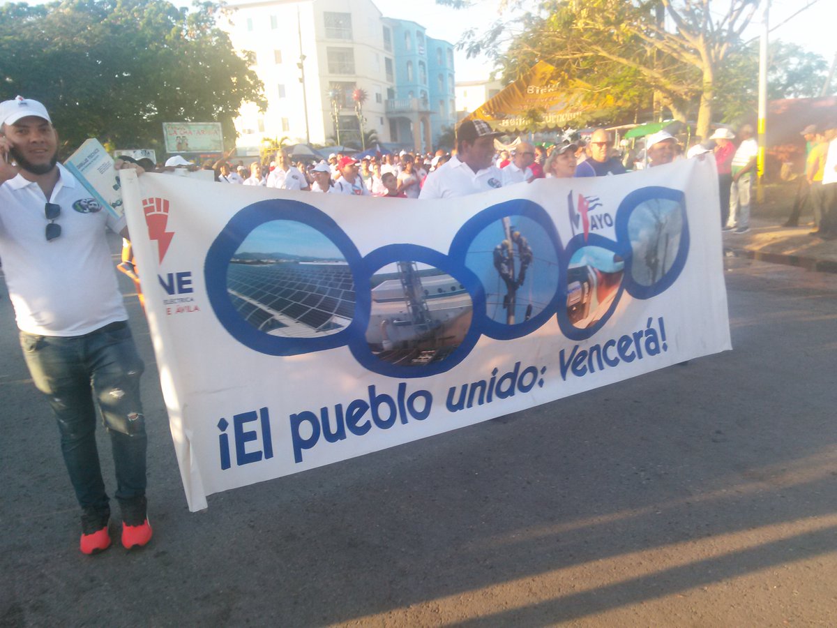Los trabajadores de la Empresa Eléctrica #CiegodeAvila estarán presentes mañana #1Mayo en el desfile #PorCubaJuntosCreamos