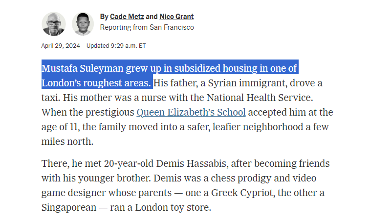 Cannot believe the NYT casting aspersions on Cally Road.