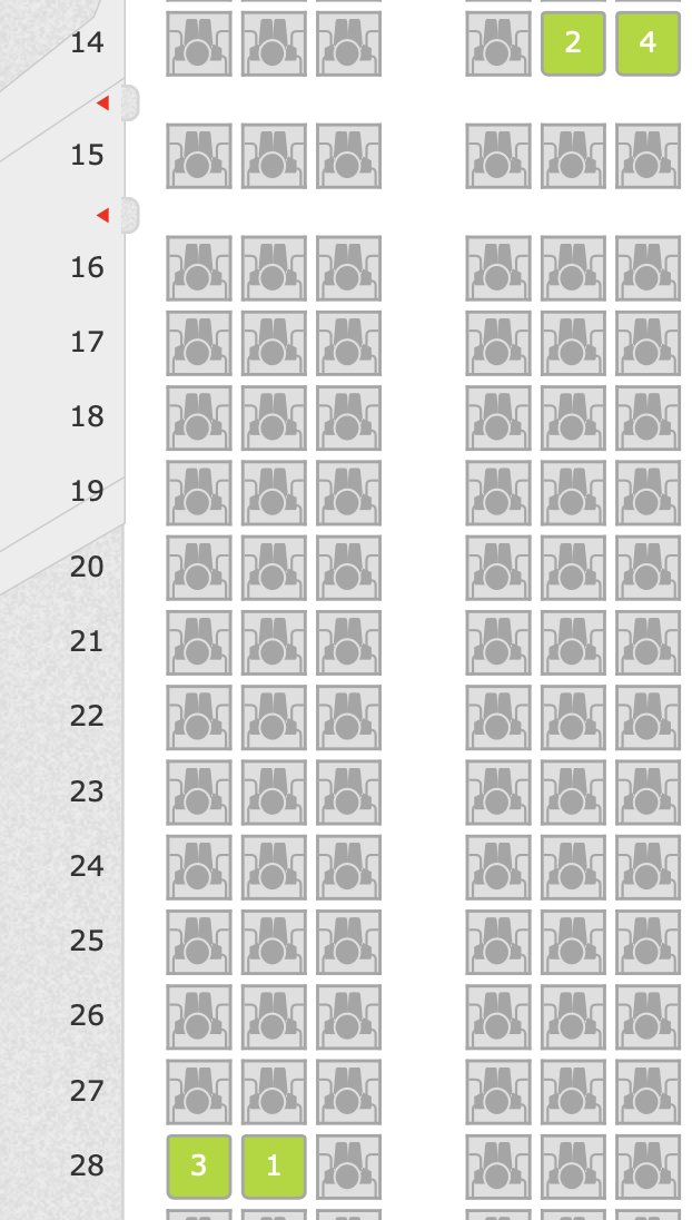 We're flying with @TUINederland tomorrow as a family of 4. Apparently they've decided to put us almost on the opposite side of the plane. Guess we're really embracing that 'quality time' on our vacation. #familyadventure