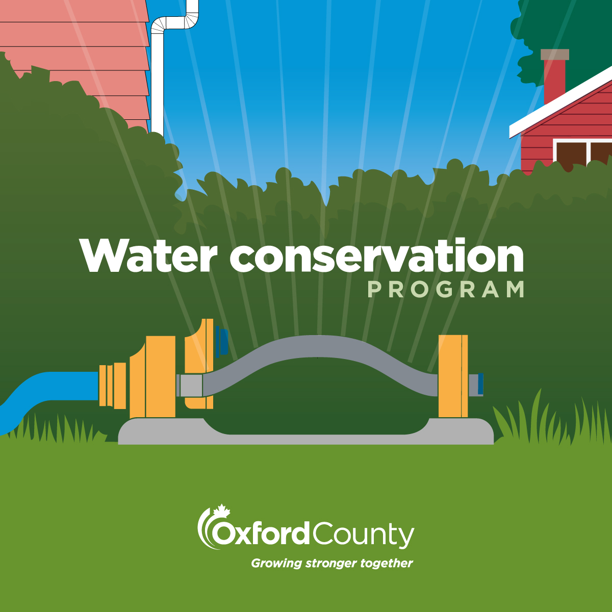 From May 1 to Sept 30, Oxford County limits outdoor water use for lawns and gardens to every other day. Even-numbered addresses should water on even-numbered days, odd numbers on odd days. Learn more: oxfordcounty.ca/waterconservat….