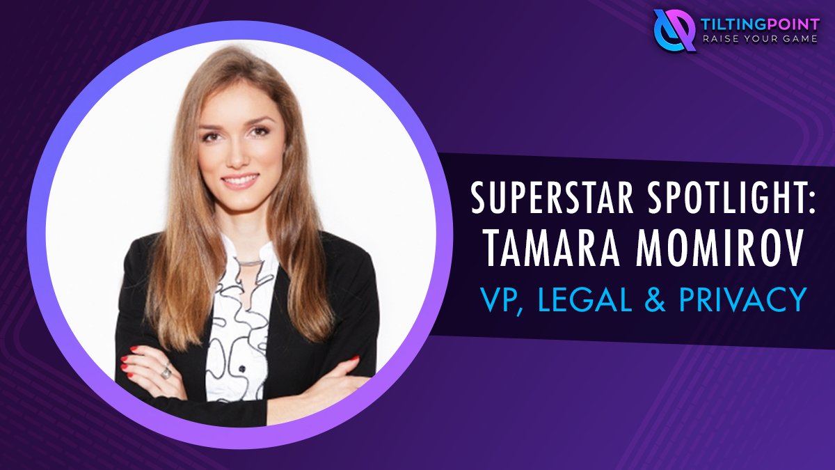 SUPERSTAR SPOTLIGHT: Tilting Point benefits from the #expertise of Tamara Momirov, a principled multilingual attorney with diverse international experience. #EmployeeSpotlight #coworker #gamesindustry #gamebiz #legal #lawyer #legalcounsel #leadership #TiltingPoint #raiseyourgame