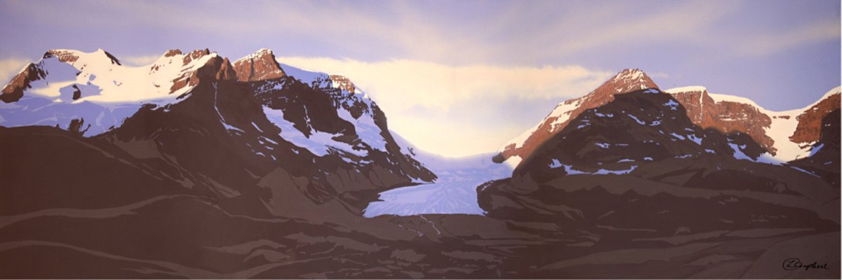 Original acrylic paintings // Landscape Painting // Fine Art Print // The Columbia Icefields // Banff National Park // Alberta // Canada tuppu.net/b1151d34 #Pinterest #LinkedIn #Etsy #LeydaCampbell #BanffNationalPark
