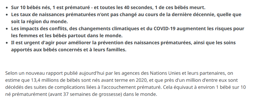 @franceculture @lemondefr @Sciences_Avenir @Inserm @Slatefr @PLOSMedicine @CelineLoozen @APHP_PortRoyal @HopitalCochin @APHP @EuroPeristat @LancetRH_Europe 2023 > 152 millions de bébés nés prématurément au cours de la dernière décennie tinyurl.com/29vqvbl7 via @WHO #ScienceCQFD