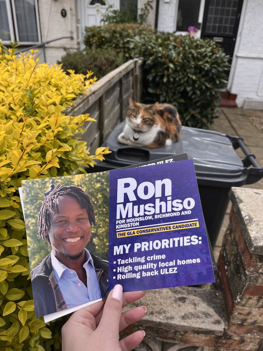 It’s been a busy weekend delivering for the brilliant @RonnieMushiso. Keeping up getting the message out across Brentford and Isleworth until the polls close on 2nd May. 🗳️ @CanvassingCats