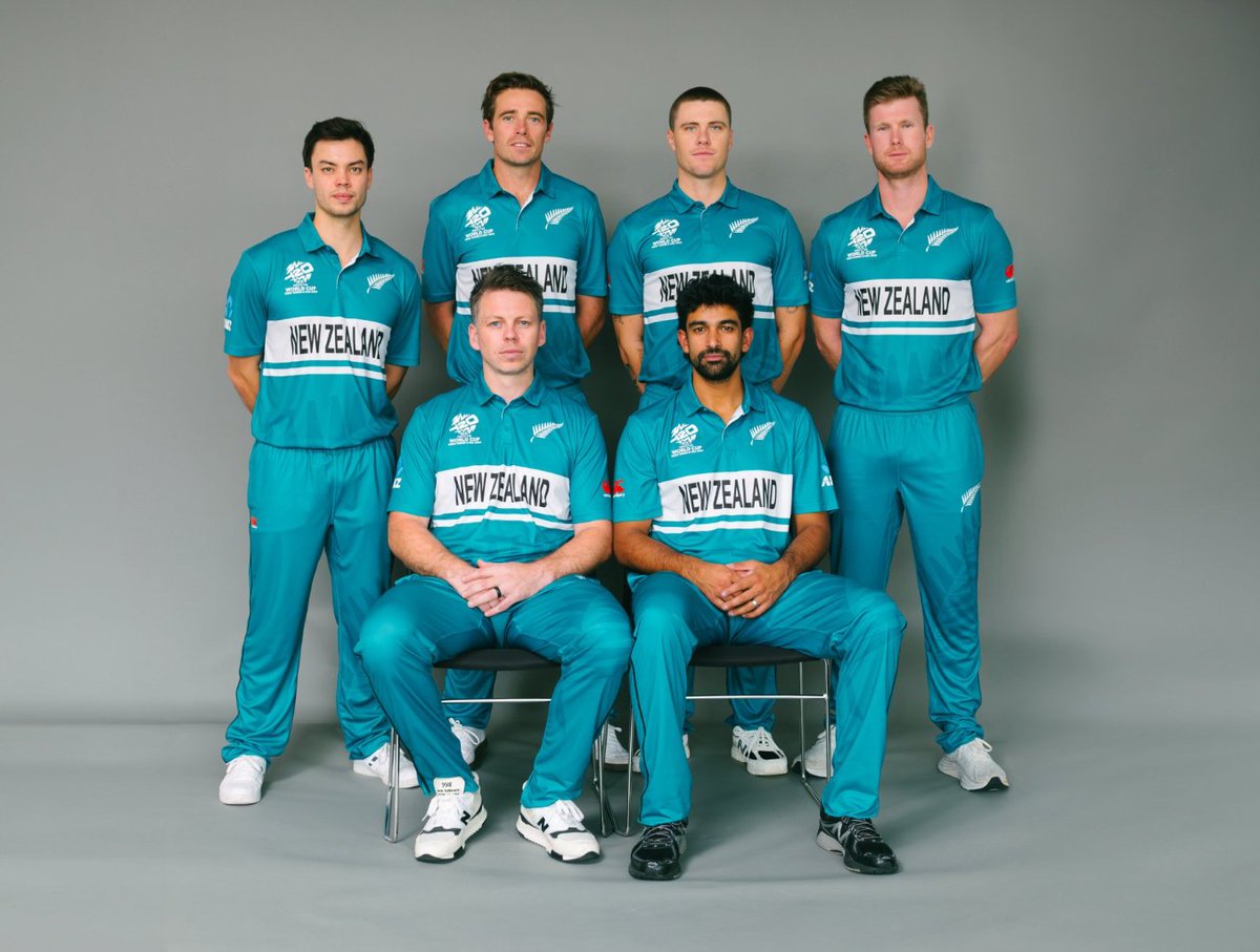 New Zealand's T20I World Cup jersey for 2024 is straight 🔥
#T20WorldCup24 #NewZealand