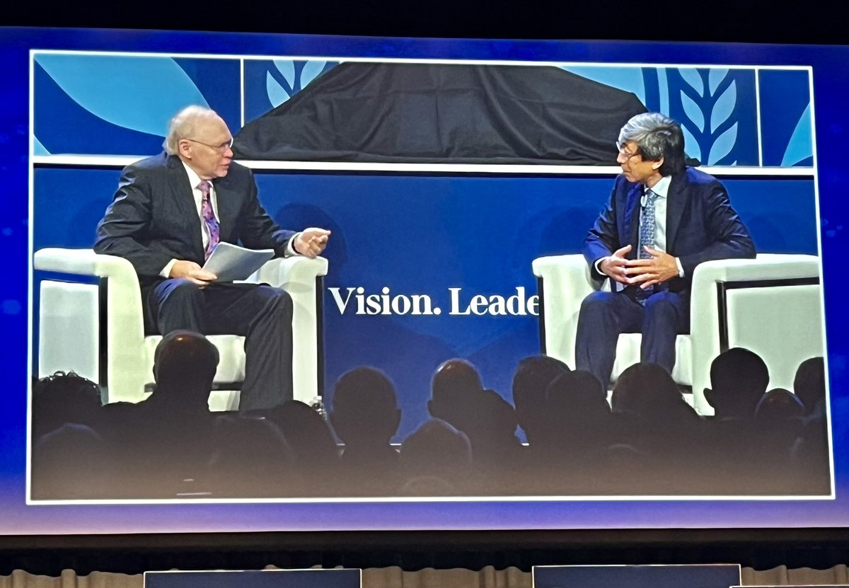 #AATS2024 President @LarsSvenssonMD, of @ClevelandClinic, interviewed @DrPatSoonShiong as part of the David J. Sugarbaker Memorial Lecture. He spoke about innovation & his journey to developing impactful therapeutics.