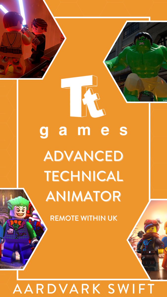 AAA studio, TT Games, the team behind the LEGO games franchise are looking for an Advanced Technical Animator.

Apply Here: aswift.com/job/advanced-t…

#GameJobs #GamesJobs #GameDevJobs #GameDesign