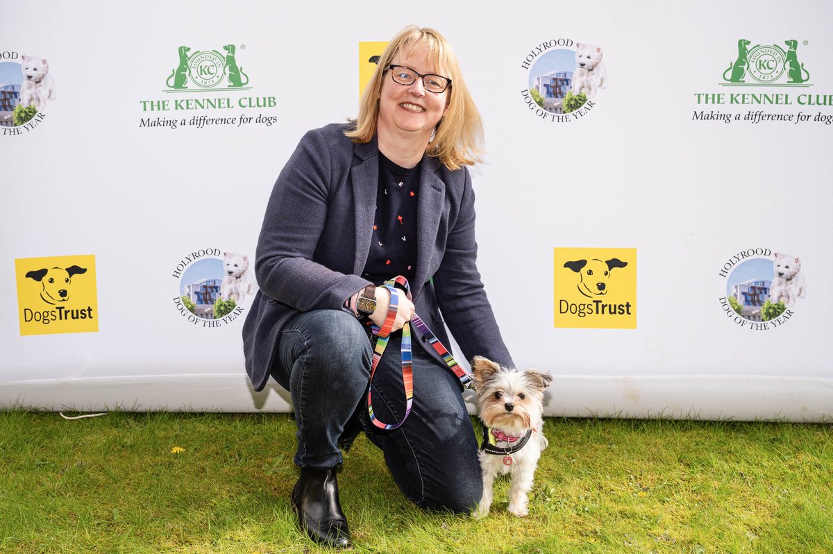 It’s not so bad news for the SNP - Marie McNair MSP and her Biewer Terrier Heidi just won Holyrood Dog of the Year