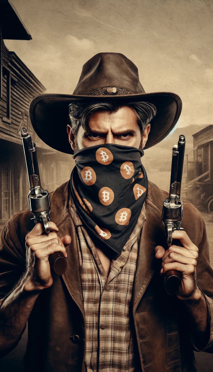 I have no problem with being an #outlaw. In fact, I’ve always fancied the outlaw way. #bringit #Bitcoin