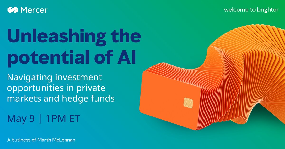 On May 9th, join us for a webinar where we'll be discussing the transformative power for #AI in the evolving #investment landscape. #PrivateMarkets  bit.ly/4b7E2mU