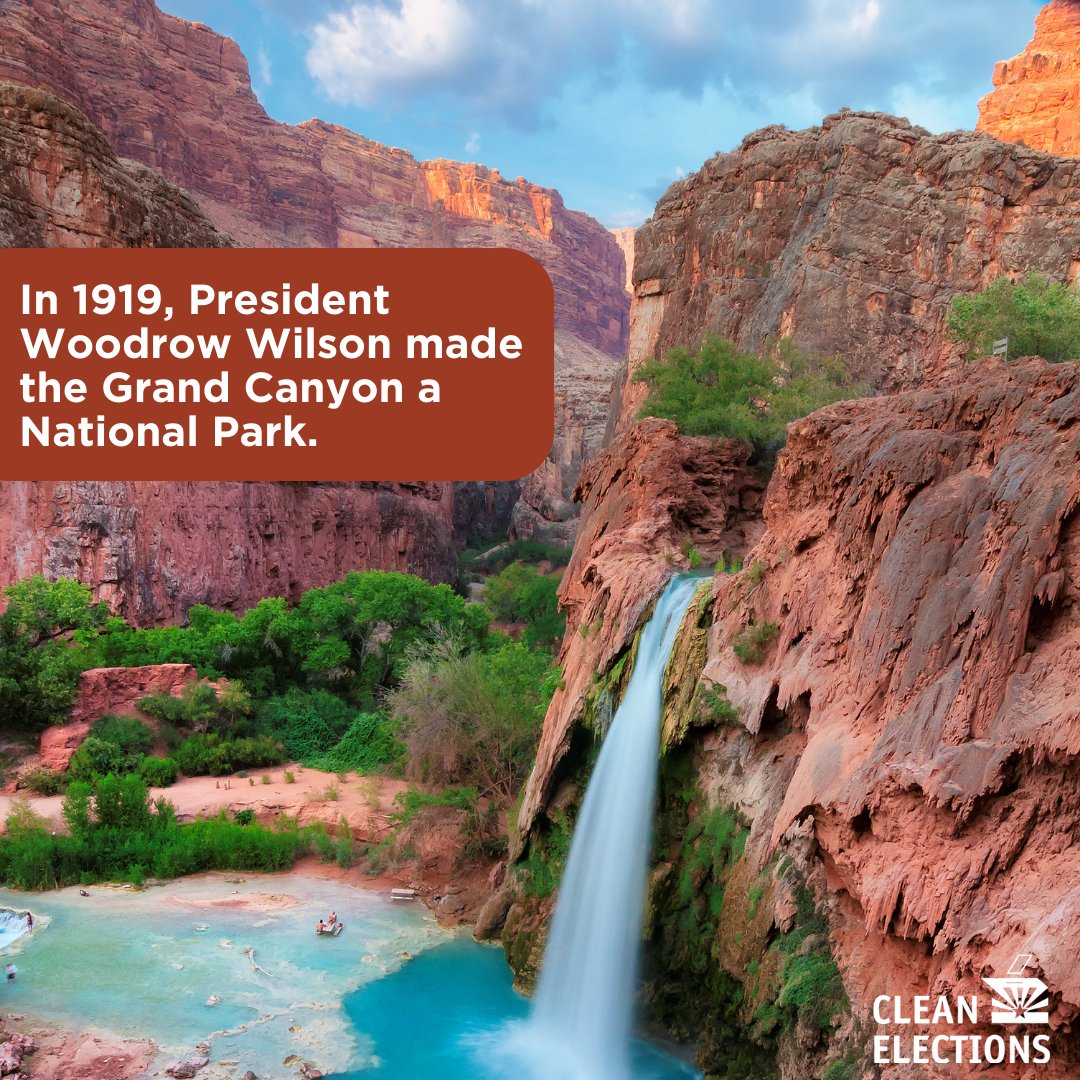 The Grand Canyon is considered one of the earth's greatest natural wonders 🌵 On this date in 1919, the Grand Canyon was dedicated and remains a proud feature of the beautiful Arizona landscape to this day. #arizona #azhistory