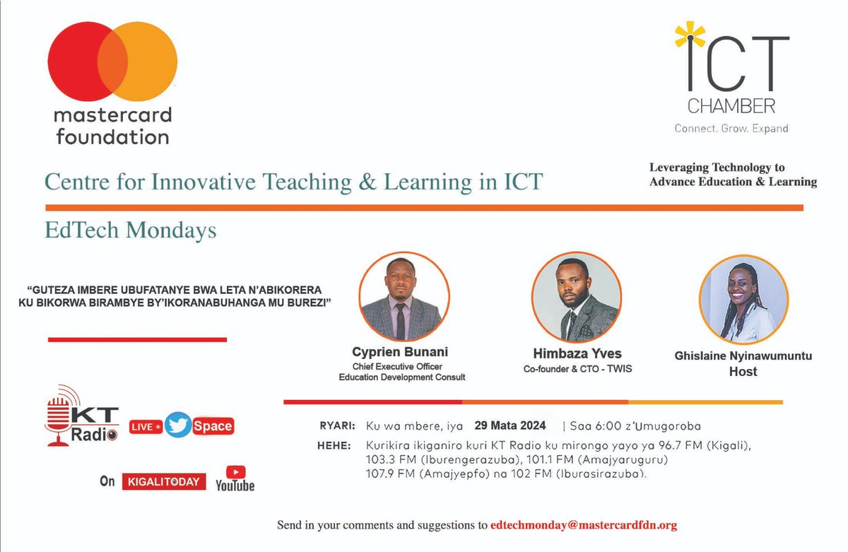 TODAY is #EdTechMonday! We will discuss 'Enhancing public-private partnerships for sustainable EdTech initiatives”. We will explore the impact of the collaboration between the Government and private technology companies in leveraging technology to enhance education. Tune in…