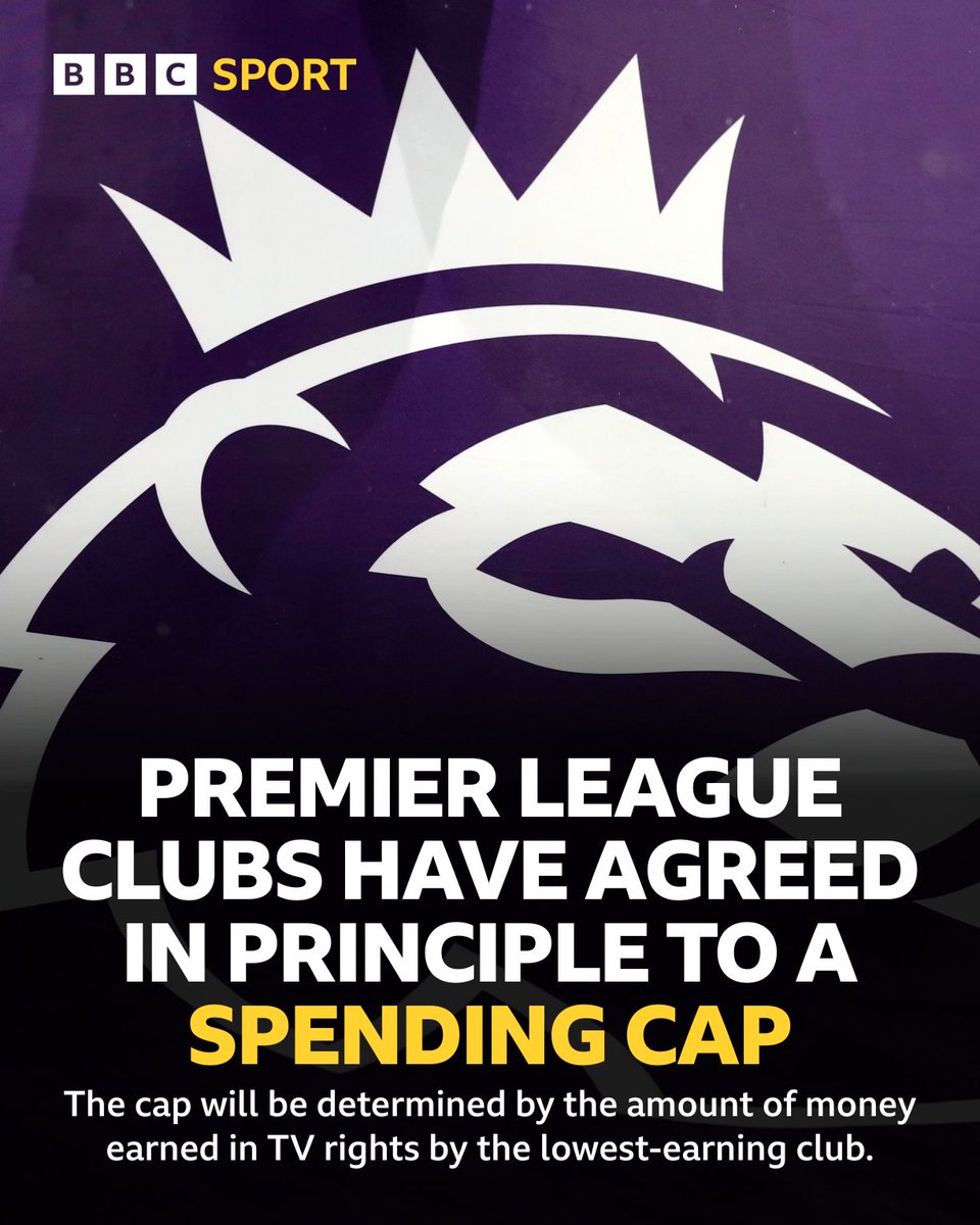 Premier League clubs have agreed in principle to introduce a spending cap, with a final vote expected in June. #BBCFootball #PL
