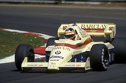 Thierry Boutsen debuted the BMW-powered Arrows A7. Running well in 11th early on, the local hero pitted with an electrical problem & retired (engine) at the pits on lap 15. Belgian Grand Prix, Zolder, 29 April 1984. © Grand Prix Photo #F1