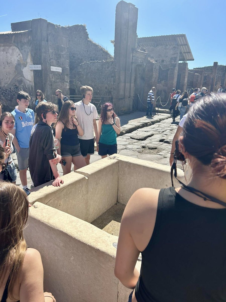 Day 2 of the Year 12 Geography trip to Naples. An exciting day seeing Geography in action! They climbed Mount Vesuvius and visited Pompeii #HGSontour #GeographyInAction #GeographyTrip