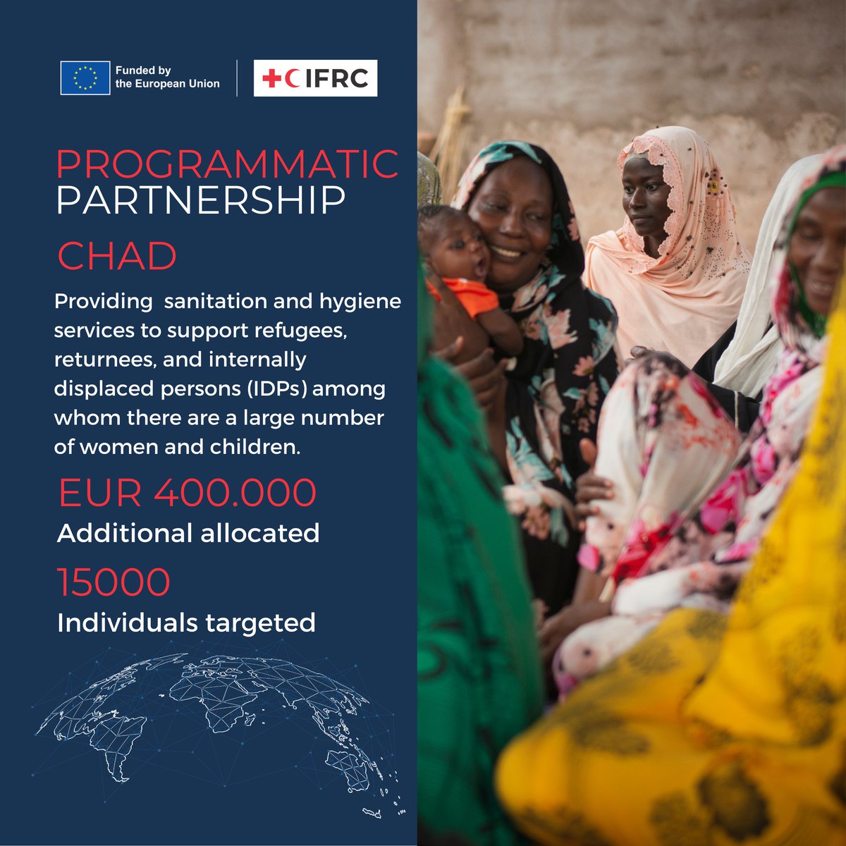 Thanks to the EU (@eu_echo), @CroixRougeLu and @CroixRougeTchad constructed 300 latrines, 50 showers and promoted hygiene practices in Eastern Chad, combating the Hepatitis E epidemic. #ForLocalAction