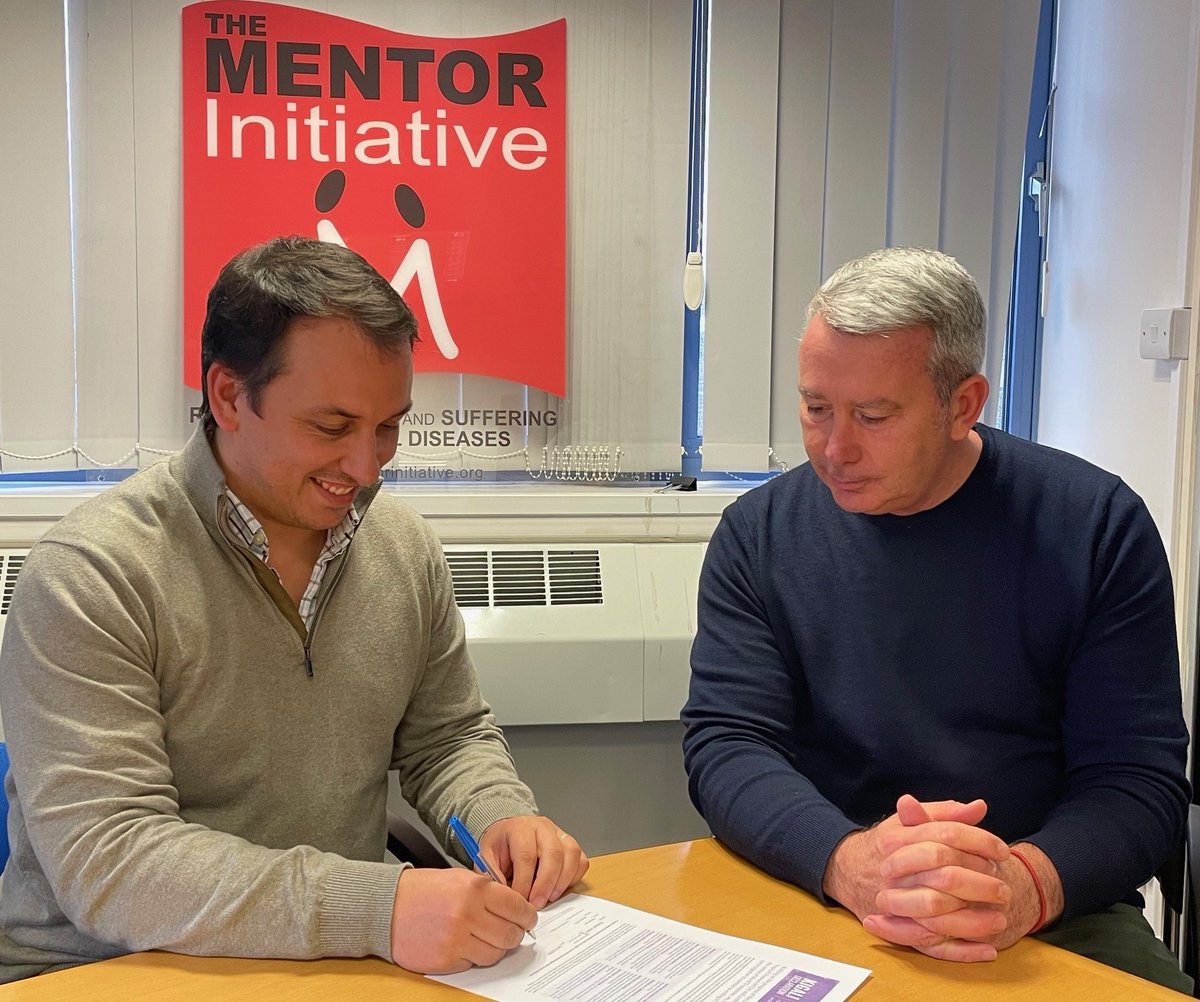Sérgio Lopes & Adrian Connelly of the @MENTOR_Hq signed the Declaration saying: 'The Mentor Initiative is proud to join this important global movement & contribute to the control & elimination of NTDs. We are dedicated to actively engage with communities affected by NTDs.' (4/8)