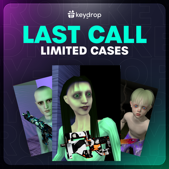 😎 LIMITED CASES 😎 Last call! 😱 Less than 24 hours left! Grab some nice skins! 👀 Check it now! 👇 ⌛️ keydrop.com/#limited-editi… ⌛️