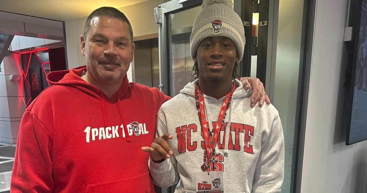 NC State is showing strong, consistent interest in '25 safety Ja'Torian Mack. After setting an official visit with the Pack, he said the program leads his recruitment. 'They’re definitely No. 1 right now' More here: on3.com/teams/nc-state…