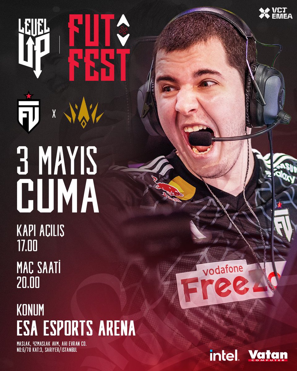 🔥 ÖTESİNE GEÇMEYE HAZIR OL!

Yılın derbisinin heyecanını hep birlikte yaşamak için Level Up FUTFEST’te buluşuyoruz!

📅 03.05.2024, Cuma
📍 ESA Esports Arena

#LevelUp | #ÖtesineGeç