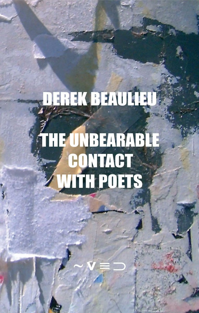 It's #nationalpoetrymonth -- I have written 2 volumes of literary criticism: SEEN OF THE CRIME (out of print but now a free PDF from ubuweb: ubu.com/contemp/beauli… ) and THE UNBEARABLE CONTACT WITH POETS (download or purchase from @ifpthenqpoetry : ifpthenq.co.uk/books/beaulieu… )