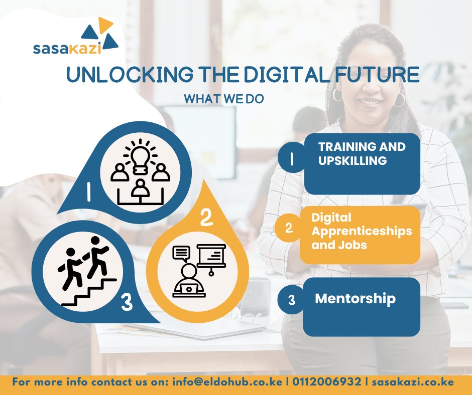 Sasakazi is a catalyst for success! Here, we connect young tech professionals and employers with digital projects. To be part of our success story, visit sasakazi.com, sign up either as a host business, tech talent or mentor.