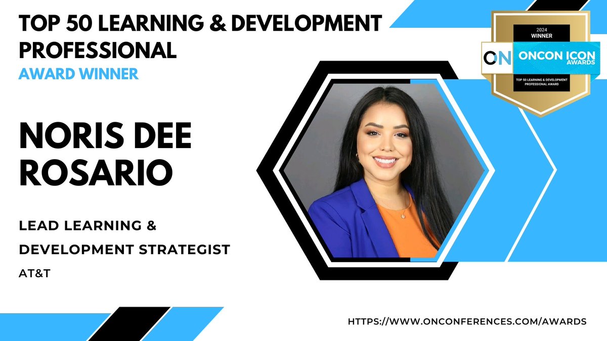 I'd like to congratulate all my fellow recipients of this year's Top 100 L&D Professional award winners. There are some amazing leaders on this year's award winner list - honored to be one of them. Thank you to all who voted! #OnConIconAwards #OnConferences #oncon2024 #LifeAtATT