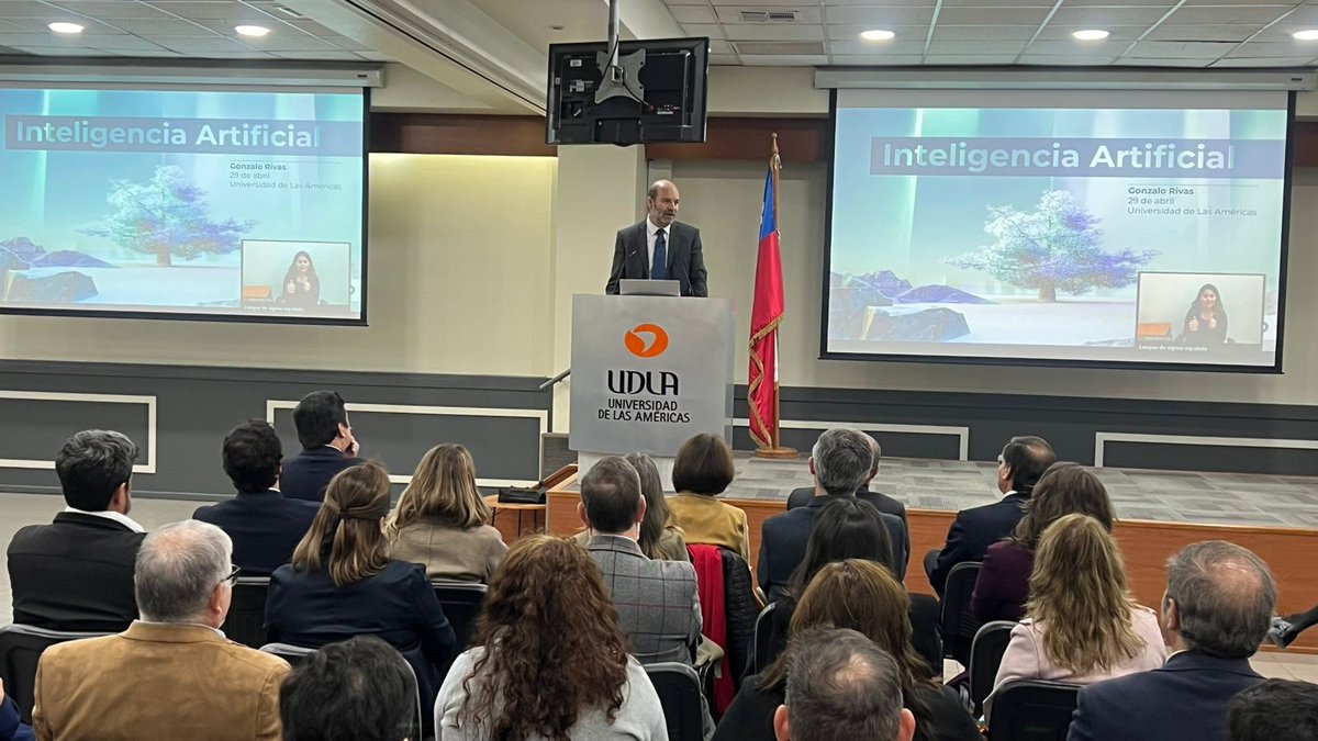 [AHORA] Gonzalo Rivas, jefe de la División de Competitividad, Tecnología e Innovación en el Banco Interamericano de Desarrollo <a href="/el_BID/">Banco Interamericano de Desarrollo</a>, expone sobre #InteligenciaArtificial y Educación Superior, en la Inauguración del Año Académico UDLA
🔴EN VIVO: bit.ly/3vWfaPW #IA