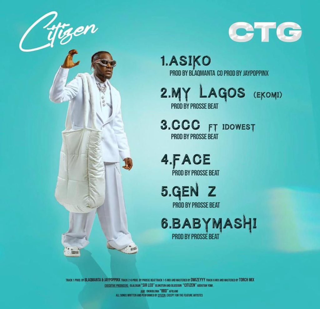 My favorite track off #CTG EP by @omoilu_citizen is Face. Song is too lit 🔥. Listen to the full EP via; bit.ly/CTGbyCitizen