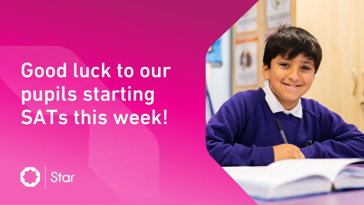 Good luck to all of our Year 6 pupils who are taking their #SATs this week. Thank you to all of our primary teachers and support staff for nurturing our pupils and helping them to be their best. We know how hard you've worked and we're proud of you all. Best of luck!