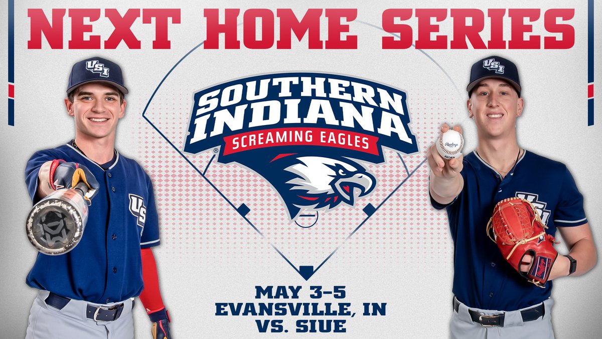 𝐁𝐈𝐆 𝐇𝐎𝐌𝐄 𝐒𝐄𝐑𝐈𝐄𝐒⚾️🦅

The OVC race is heating up, so get out to @USIBaseball Field this weekend for a big series against SIUE! Sunday afternoon's series finale is Bark in the Park.

🔗 bit.ly/3OYM0WG

#GoUSIEagles #OVCit