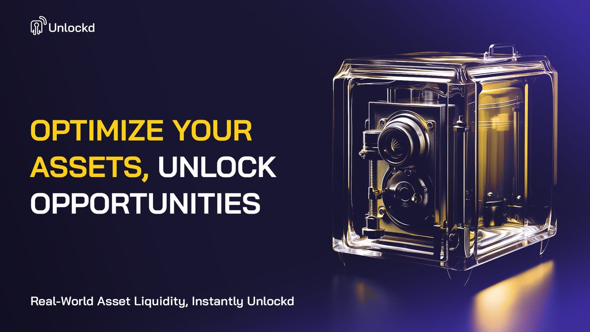 We're here to help you unlock financial flexibility with your tokenized real-world assets 🔓 Why let your RWAs sit idle when they could be working harder for you? With Unlockd, you can transform your assets into liquidity while maintaining ownership 👇 unlockd.finance