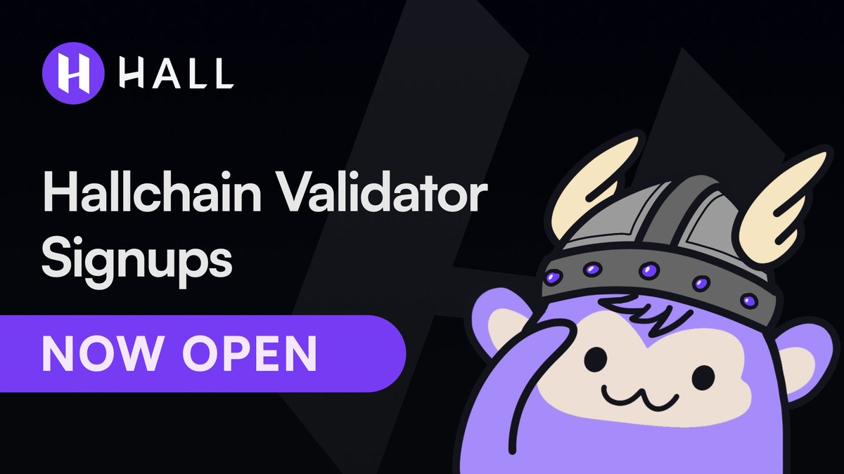 Hallchain Genesis Validator signups are now open! airtable.com/appB3vxpnMVF6D… We will be reviewing applications over the next 2 weeks, please register ASAP using this form. If you have previously filled this, you are not required to fill this again. All together. $HALL, together.