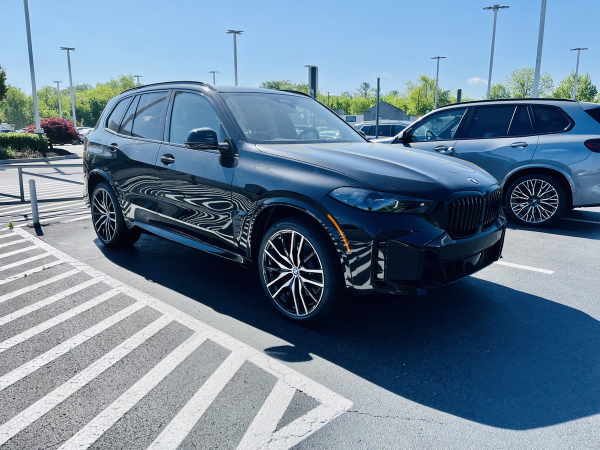 New paint pattern or reflection? This new Black Sapphire exterior with Black Interior 2025 X5 xDrive40i with M-Sport and more. It is AVAILABLE! Stock number 10641w.  
#newarrival #newbmw #x5 #newx5 #bmwx5 #newcar #newsuv #bmwlove #bmwlife #beauty #impress #performance #luxury