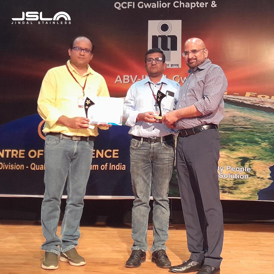 Three teams from the Jajpur unit of Jindal Stainless were recently adjudged as the Par Excellence (Highest category award) winners at TQM-India Unison - 2024, organised by the Quality Circle Forum of India on April 19 and 20.

#JindalStainless #JSL #StainlessSteel #Stainless