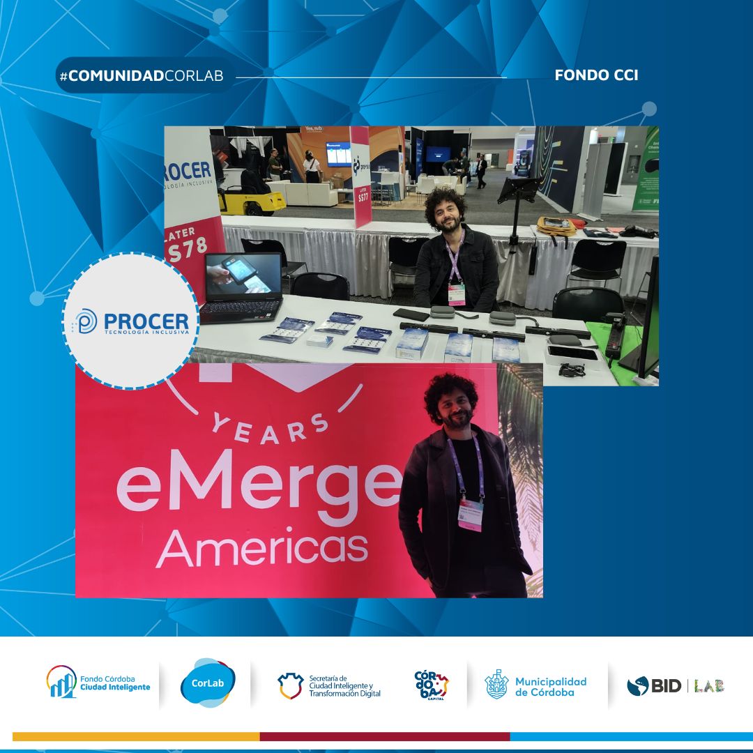 @procertecno participó en @eMergeAmericas , ¡el principal evento tecnológico global!. La solución innovadora invertida por el #FondoCCI, fue seleccionada entre 110 startups del mundo entero para presentarse en este evento. ¡Felicitaciones!