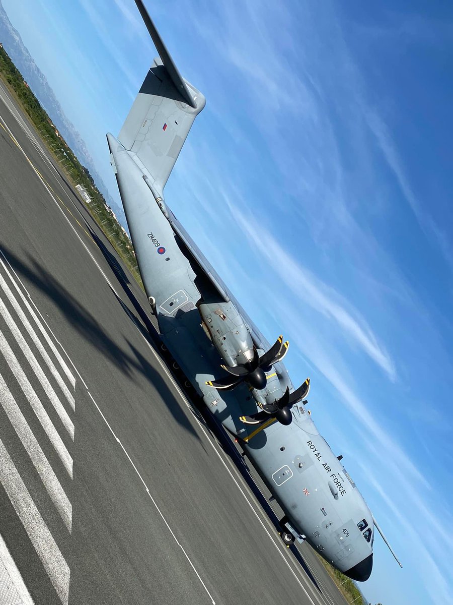 Airbus A400M, #RoyalAirForce na Aerodromu Zadar LDZD🇬🇧✈️ 📸 from Anonimus Fb “9Aero”