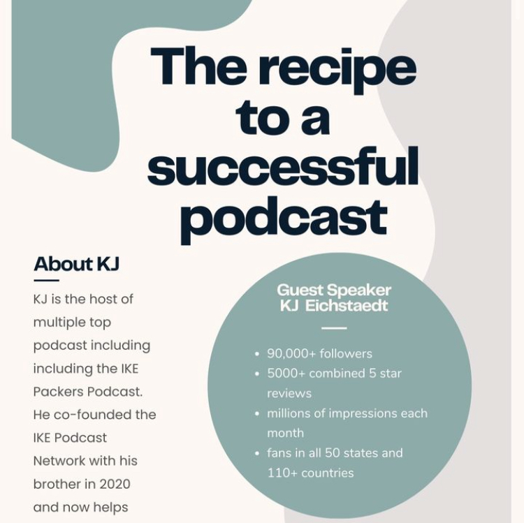 Join CEO in welcoming KJ Eichstaedt, Co-Founder of the IKE Podcast Network. Learn how to build a successful podcast tomorrow at 4pm at Touchdown Space! 🎙️🚀