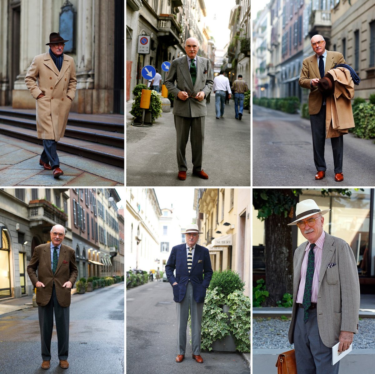 Luciano Barbera appreciation. A man who has always championed a softer shoulder line, a fuller jacket, and trousers that just graze the top of your shoes.