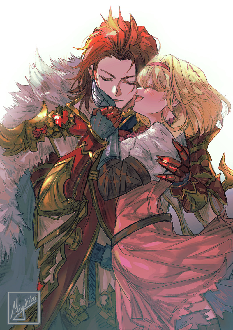 [GBF] I suddenly felt like drawing Percival and Djeeta!