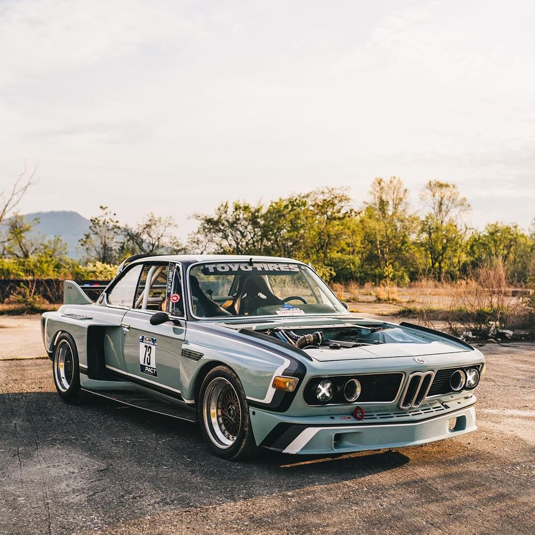 GermanCarScene's tweet image. Turbocharged S52-powered 1973 BMW E9